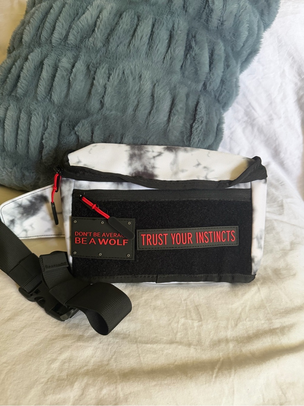 WOLFpak Tactical Fanny Pack - Timber Wolf Savage Red Tie Dye